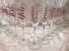 Load image into Gallery viewer, Champagne flute vinyl, vinyl for champagne flutes, wedding flute vinyl, bridal vinyl, Vinyl only