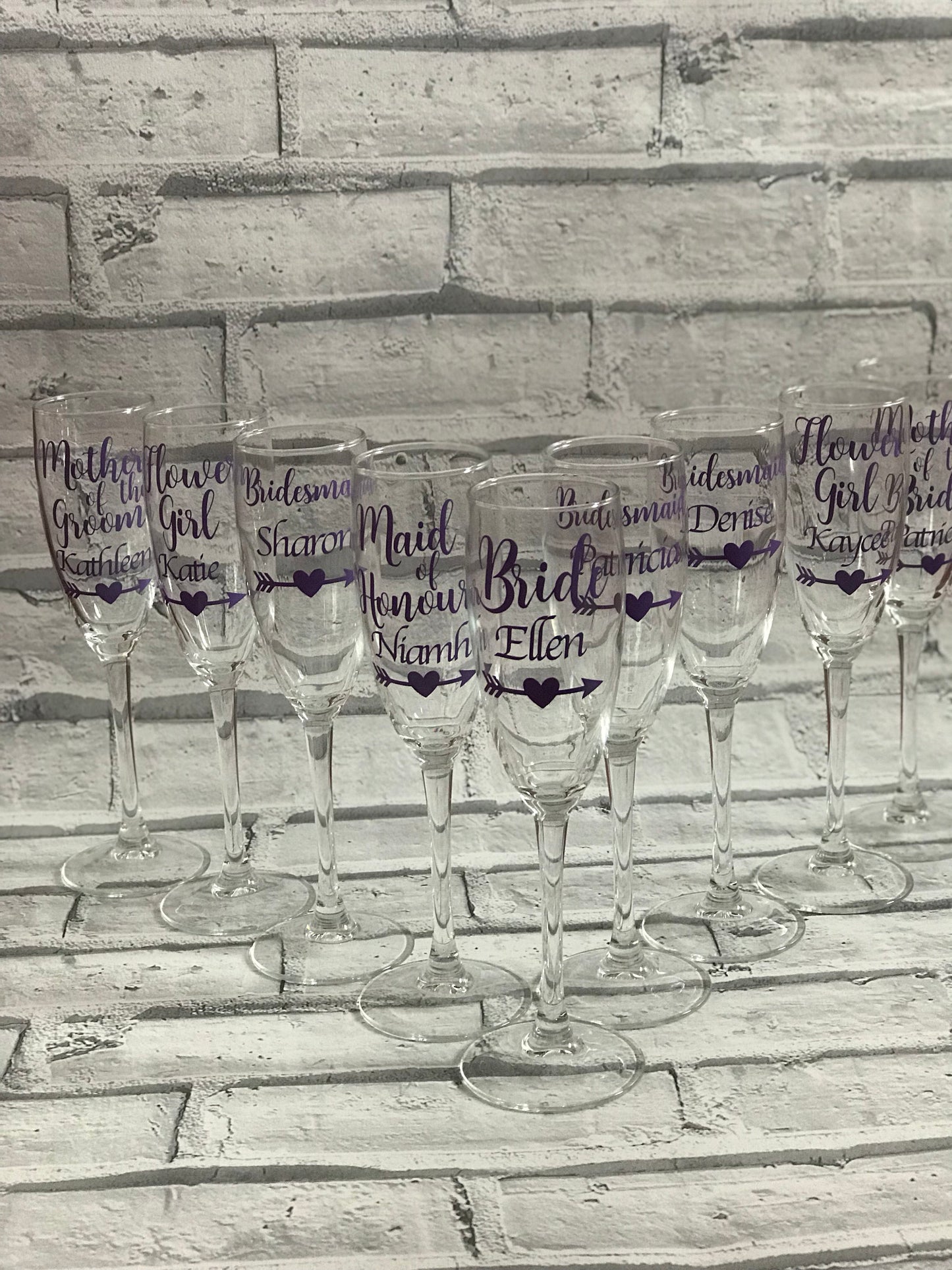 Bridal champagne flutes