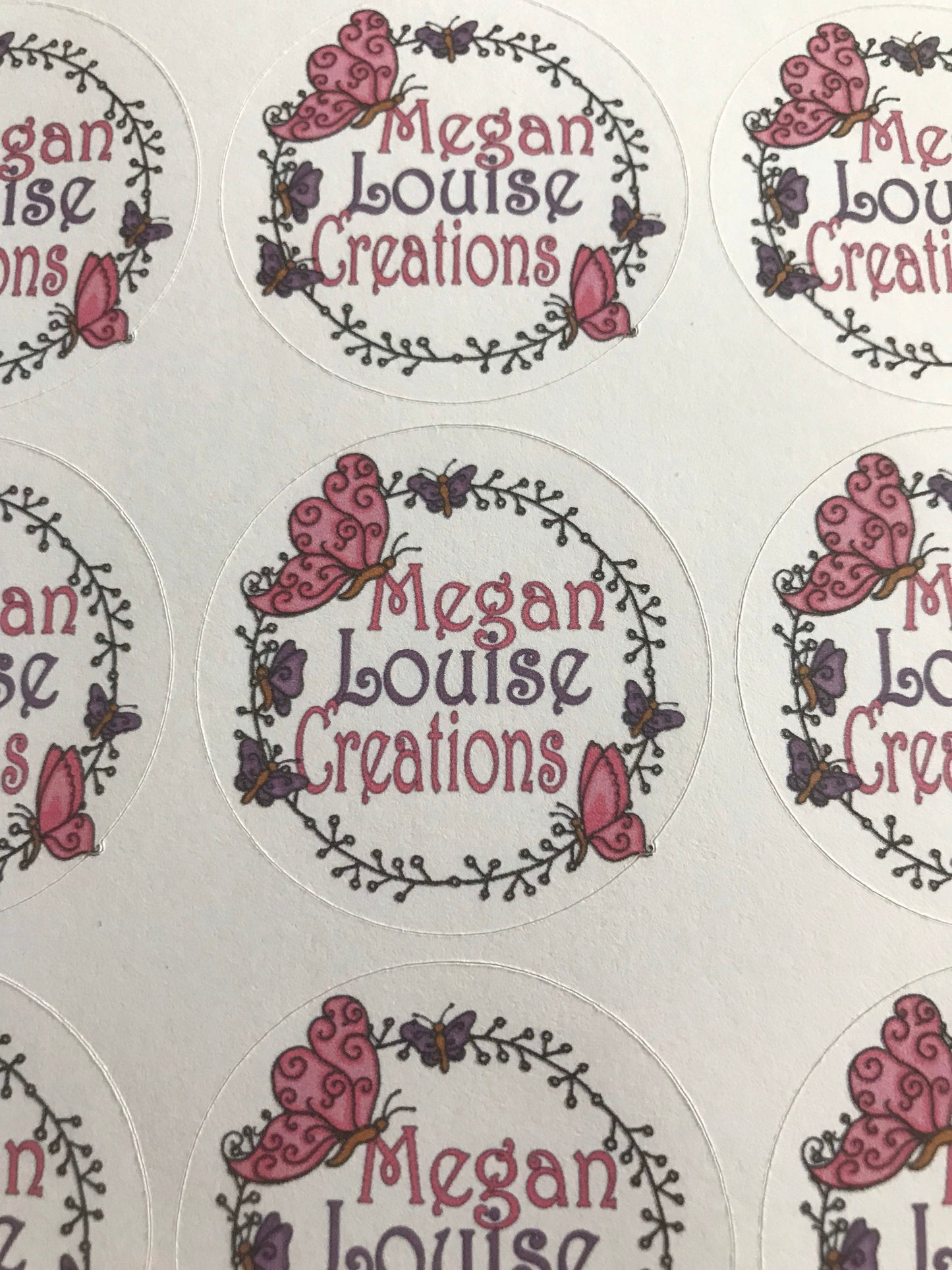 circular Logo stickers, design your own stickers, order stickers, stickers