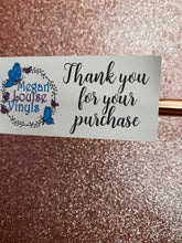 Load image into Gallery viewer, Thank you for your purchase Logo stickers, design your own stickers, order stickers, stickers