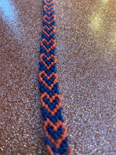 Load image into Gallery viewer, Love heart chevron friendship bracelet