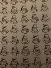 Load image into Gallery viewer, Merry Christmas circular Logo stickers, design your own stickers, order stickers, stickers