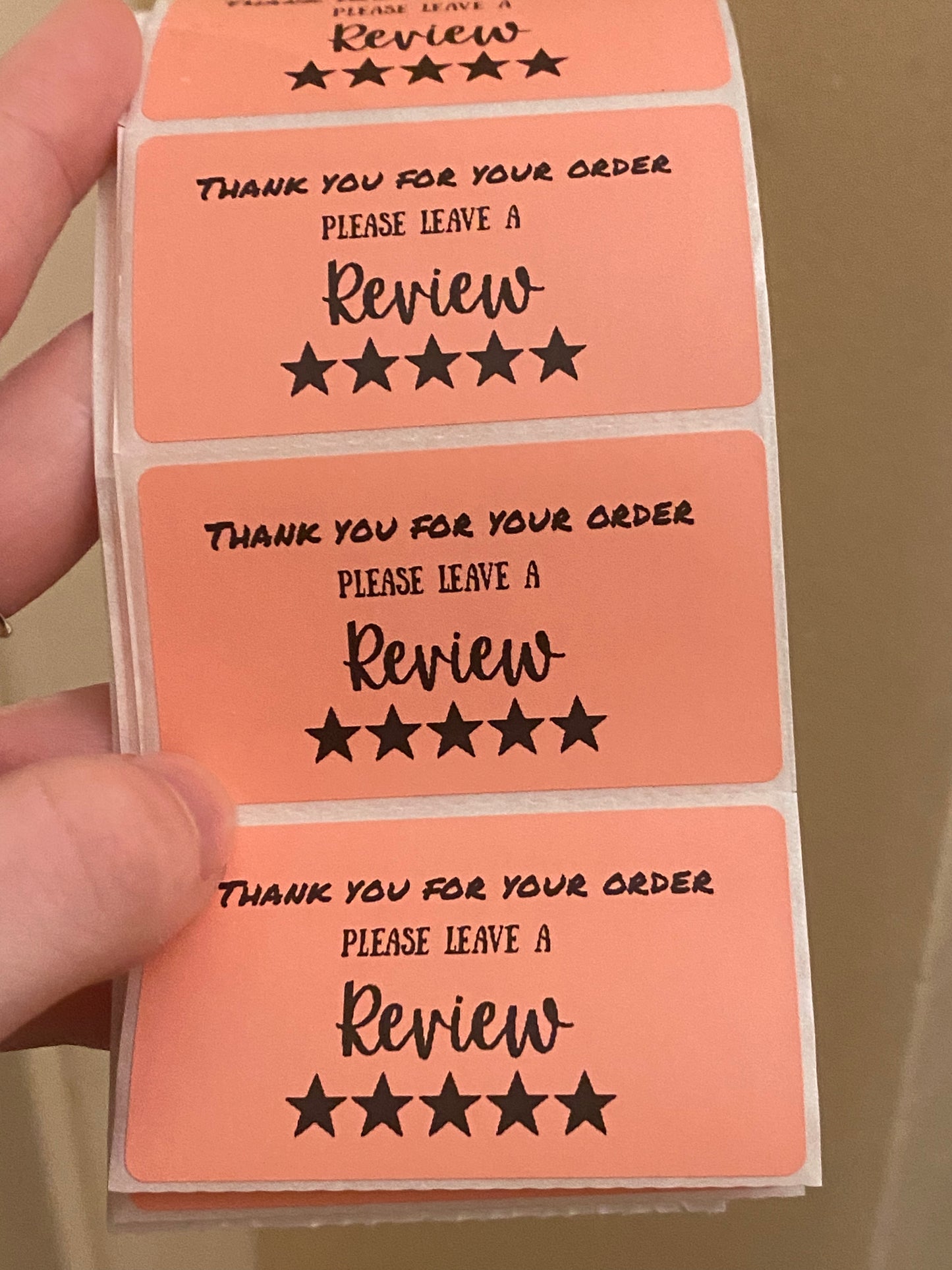 Please leave a review stickers