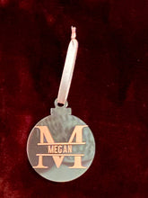 Load image into Gallery viewer, Personalised split initial bauble