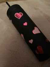 Load image into Gallery viewer, Love heart skinny tumblers