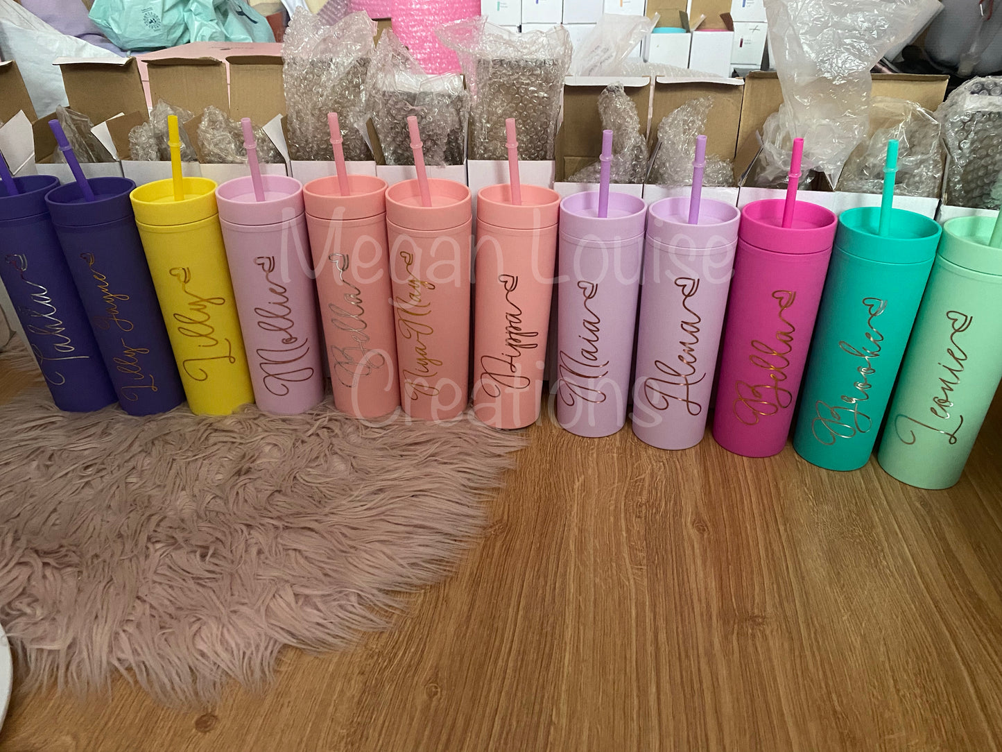 Personalised skinny tumblers