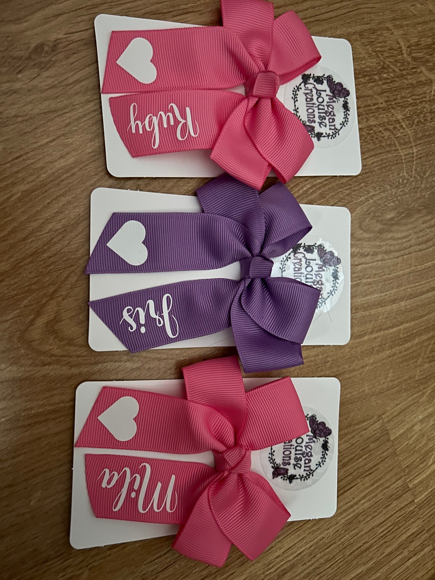 Personalised hair bow
