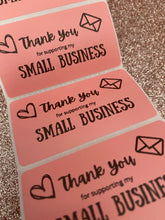Load image into Gallery viewer, Small business pink stickers
