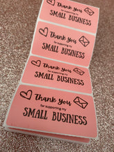 Load image into Gallery viewer, Small business pink stickers