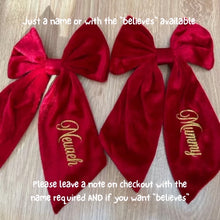 Load image into Gallery viewer, Personalised Christmas Hair Bow
