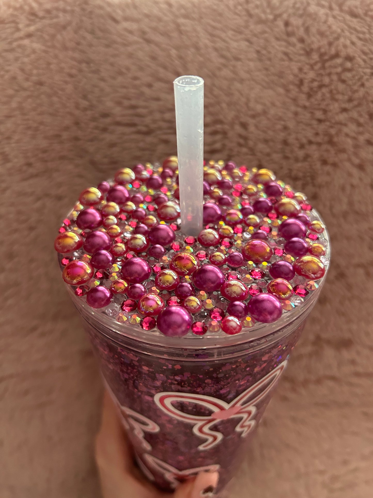 Bow 24oz snowglobe tumbler