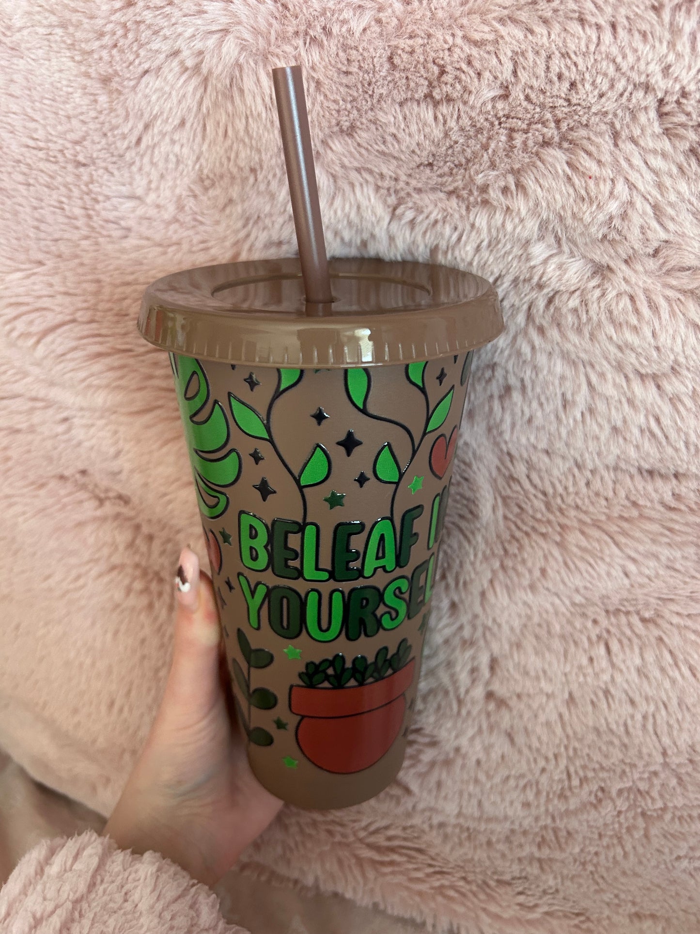 beleaf in yourself cold cup