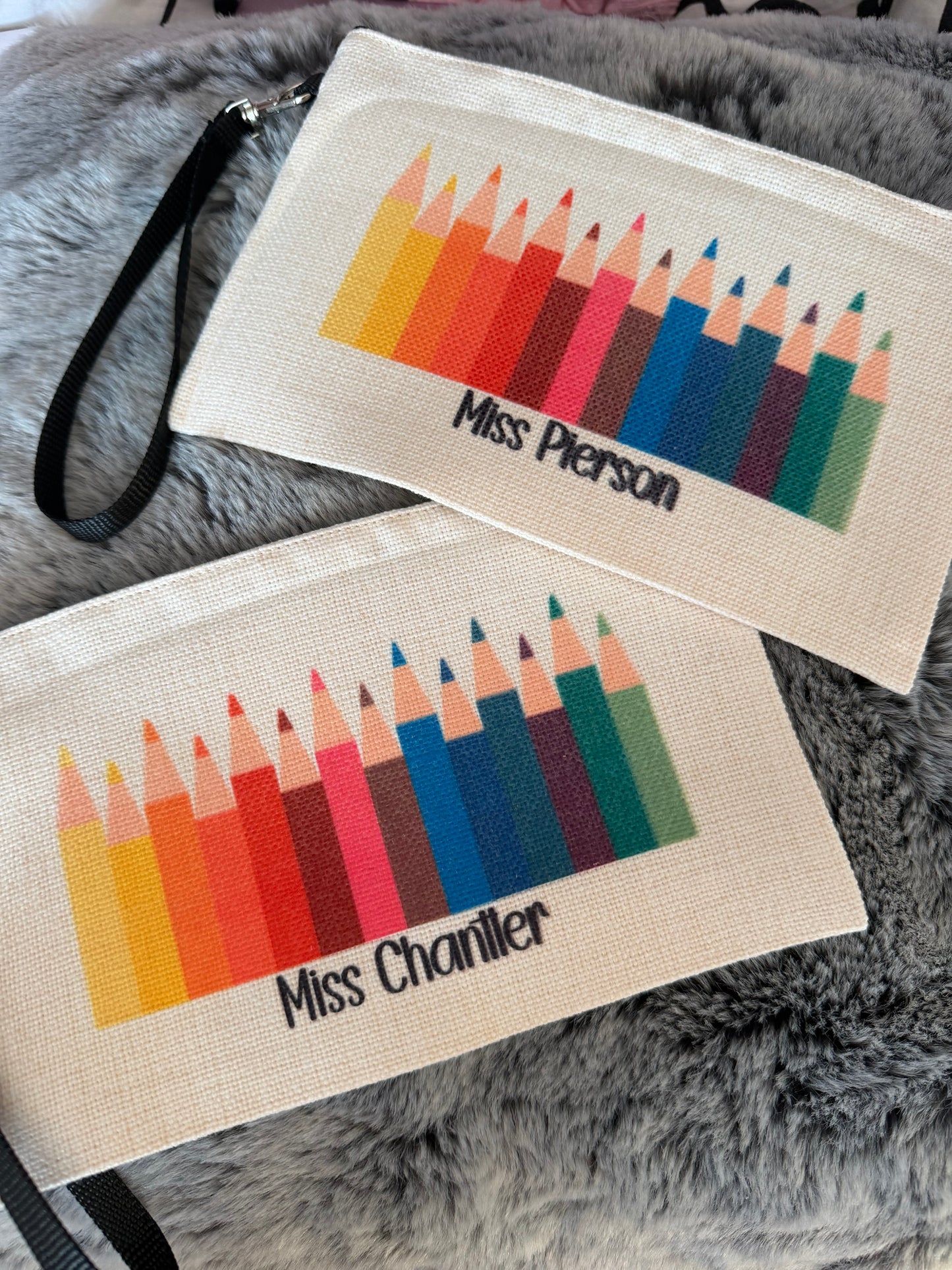 Personalised teacher pouch