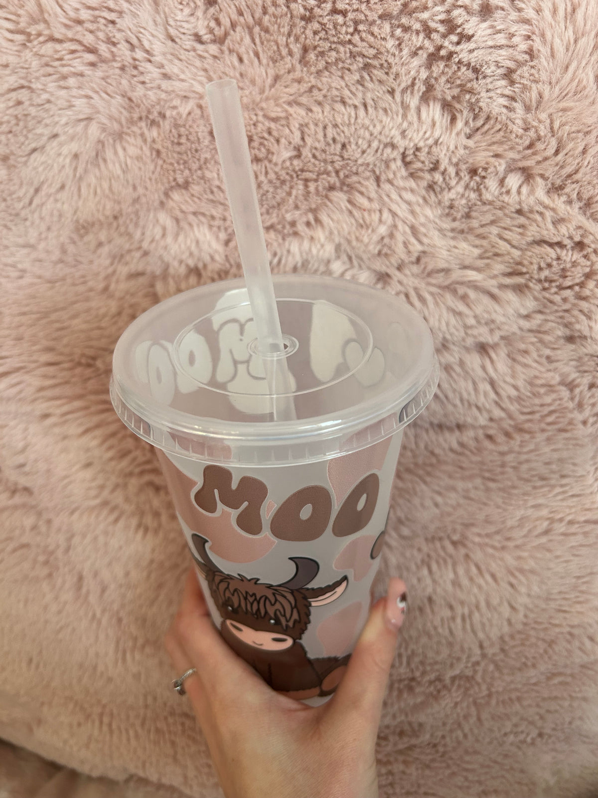 Highland cow Moo cold cup