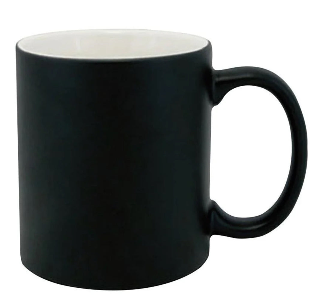 Sublimated heat activated colour changing mug