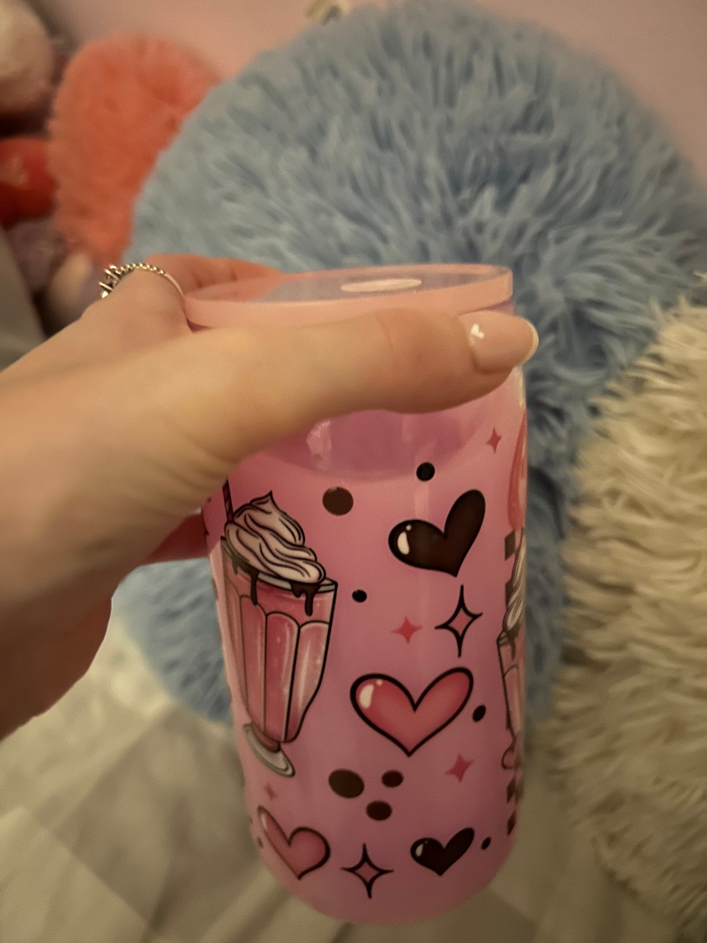 Cupids milk shake factory faux milkshake tumbler