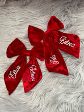 Load image into Gallery viewer, Personalised Christmas Hair Bow
