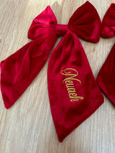 Load image into Gallery viewer, Personalised Christmas Hair Bow

