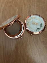 Load image into Gallery viewer, sublimated rose gold pocket mirror
