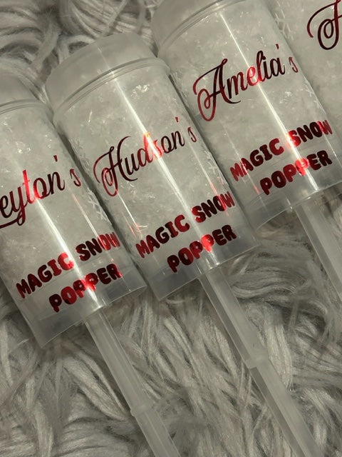 Personalised Snow Popper