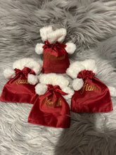 Load image into Gallery viewer, Personalised fluffy Christmas treat bags
