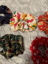 Load image into Gallery viewer, Christmas hair scrunchy
