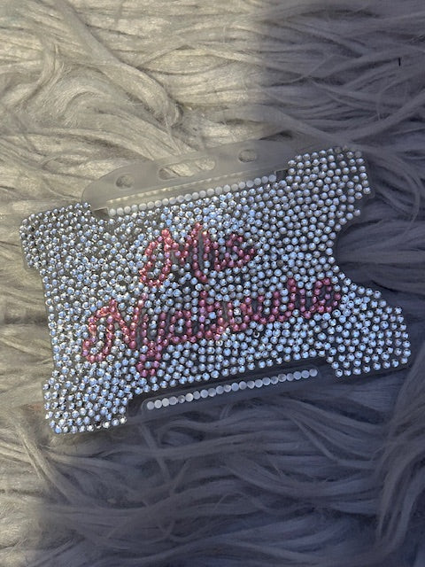 Rhinestone Personalised Card Holder