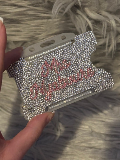 Rhinestone Personalised Card Holder