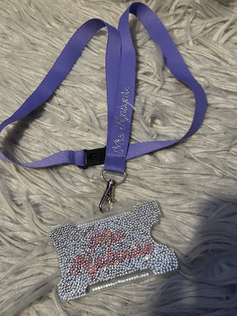 Rhinestone Personalised Card Holder