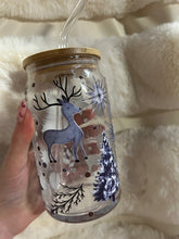 Load image into Gallery viewer, Christmas Deer Glass Can
