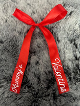 Load image into Gallery viewer, customised valentines hair bow
