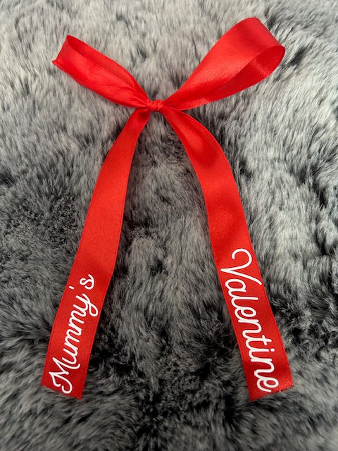 customised valentines hair bow