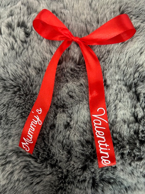 customised valentines hair bow
