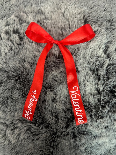 customised valentines hair bow