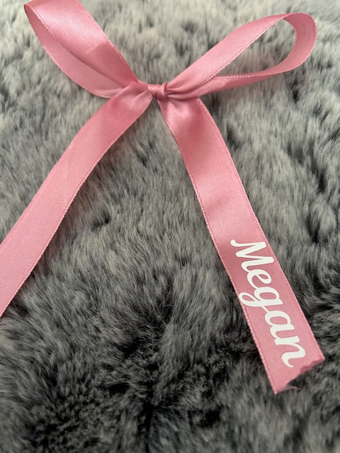 Personalised Bow ribbon ideal for place settings, hair and around champagne glasses