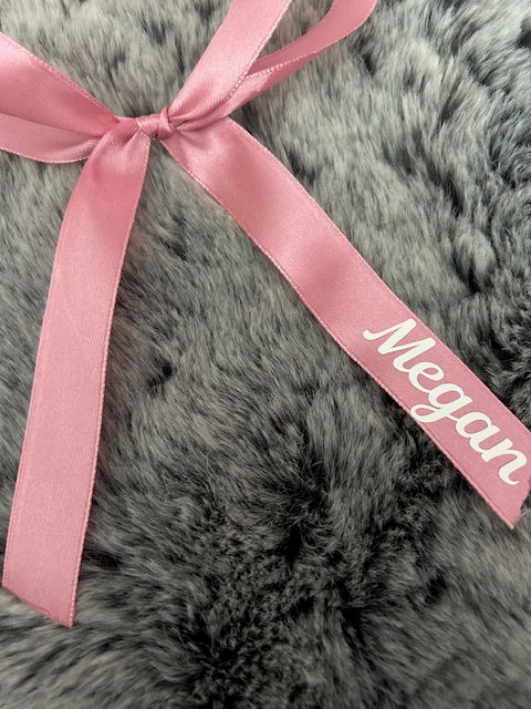 Personalised Bow ribbon ideal for place settings, hair and around champagne glasses