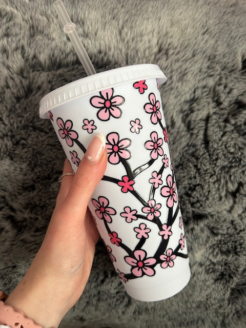 blossom white cold cup