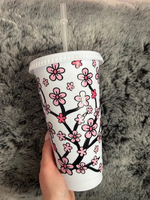 blossom white cold cup