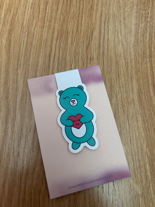 Bear fold over magnetic bookmark
