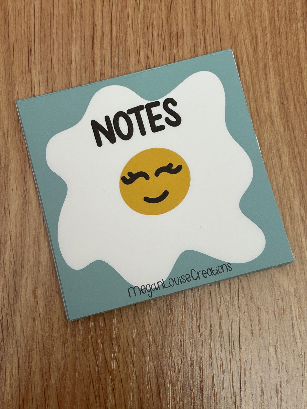 Fried Egg Notes memo pad