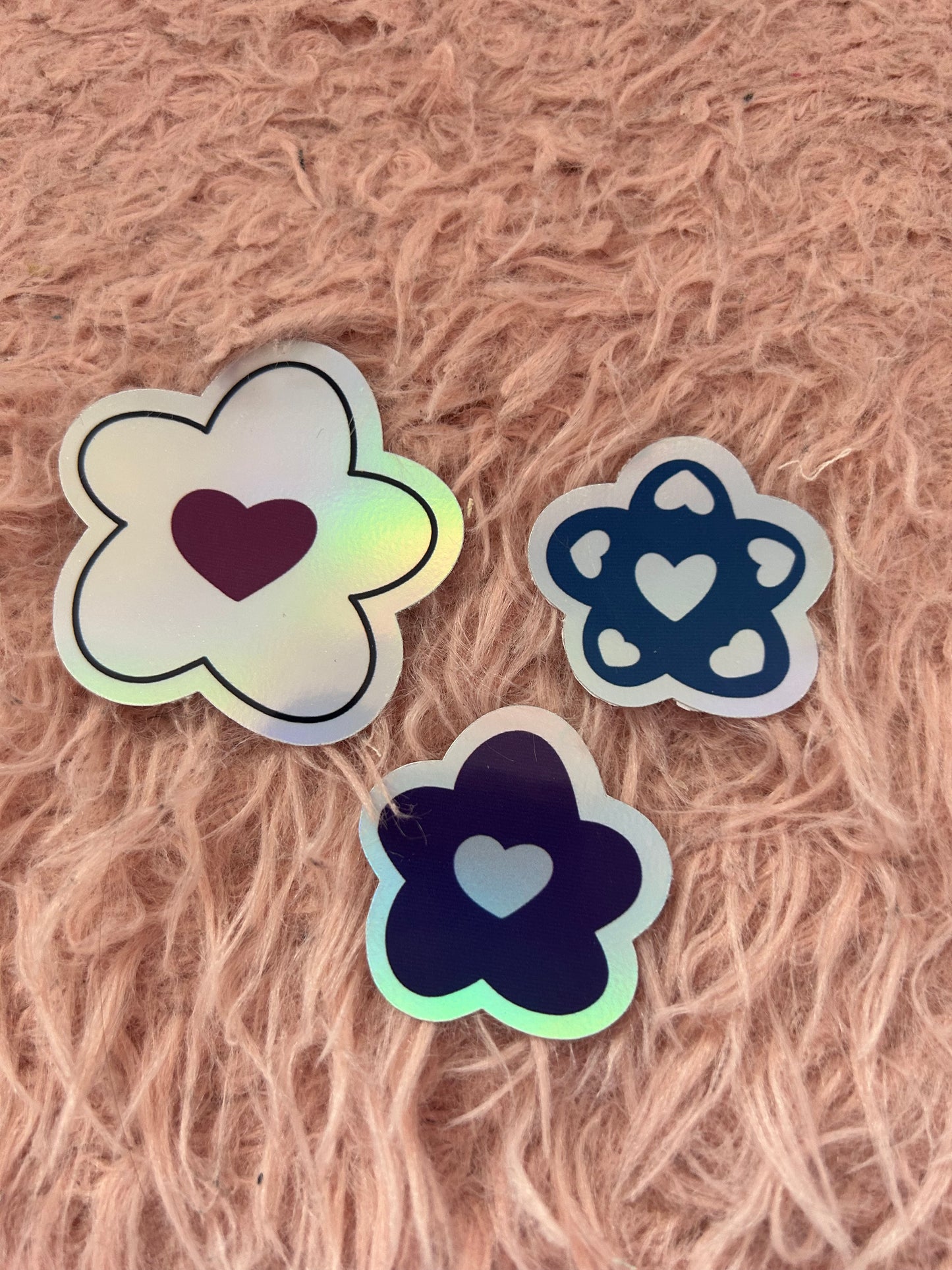 Set of 3 floral stickers