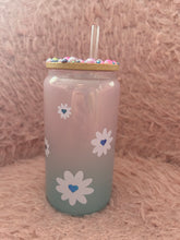Load image into Gallery viewer, floral ombre glass can
