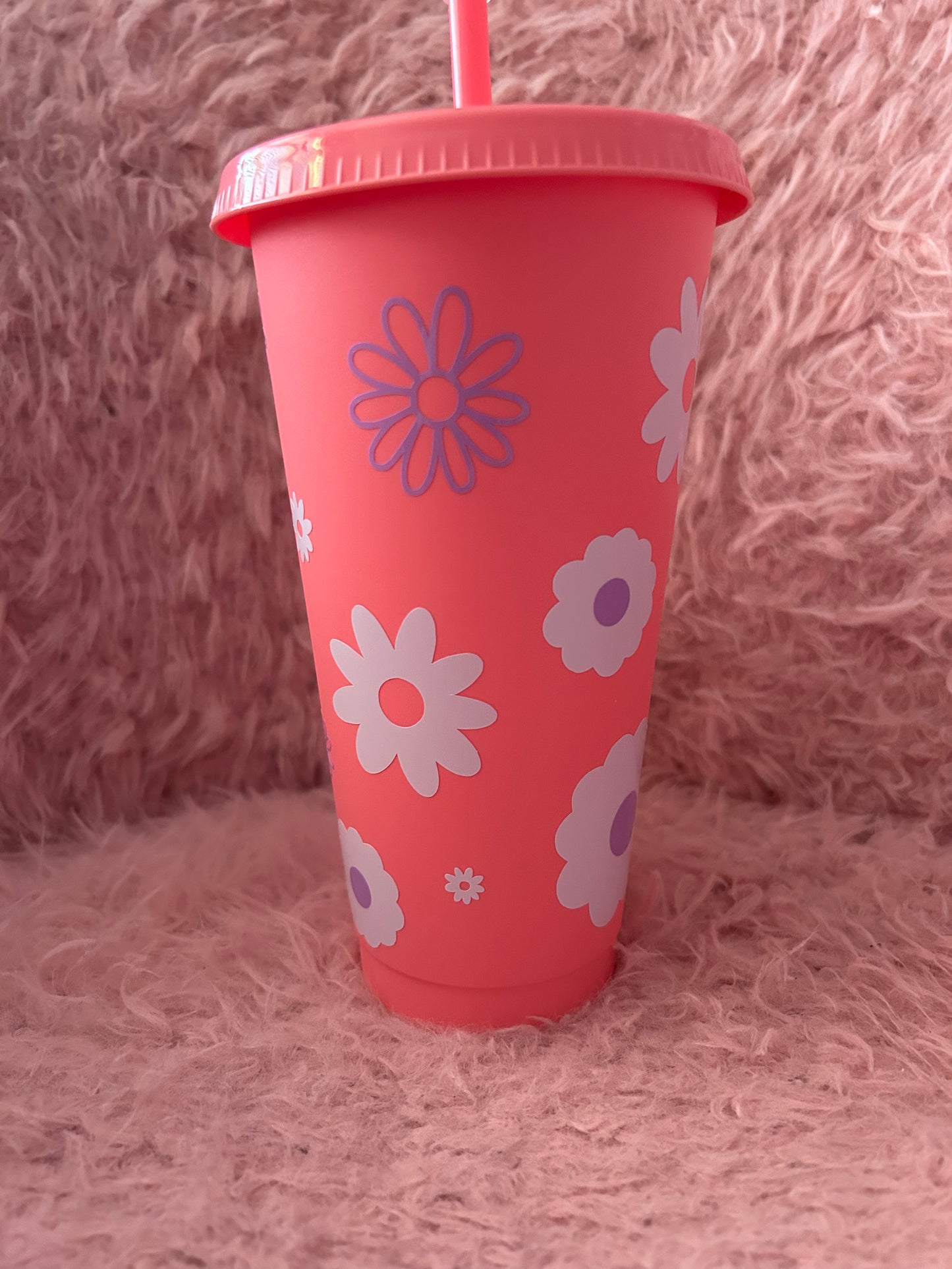 Floral cold cup