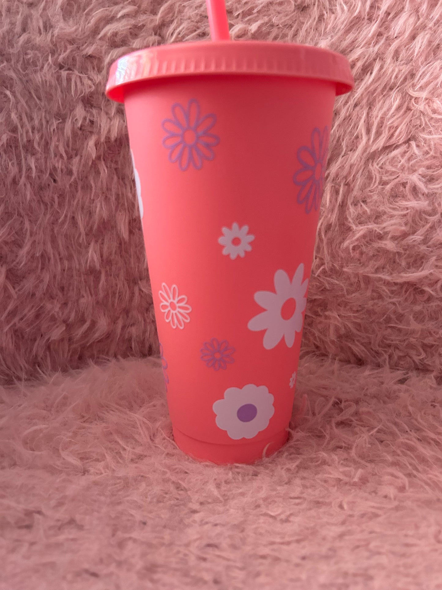 Floral cold cup
