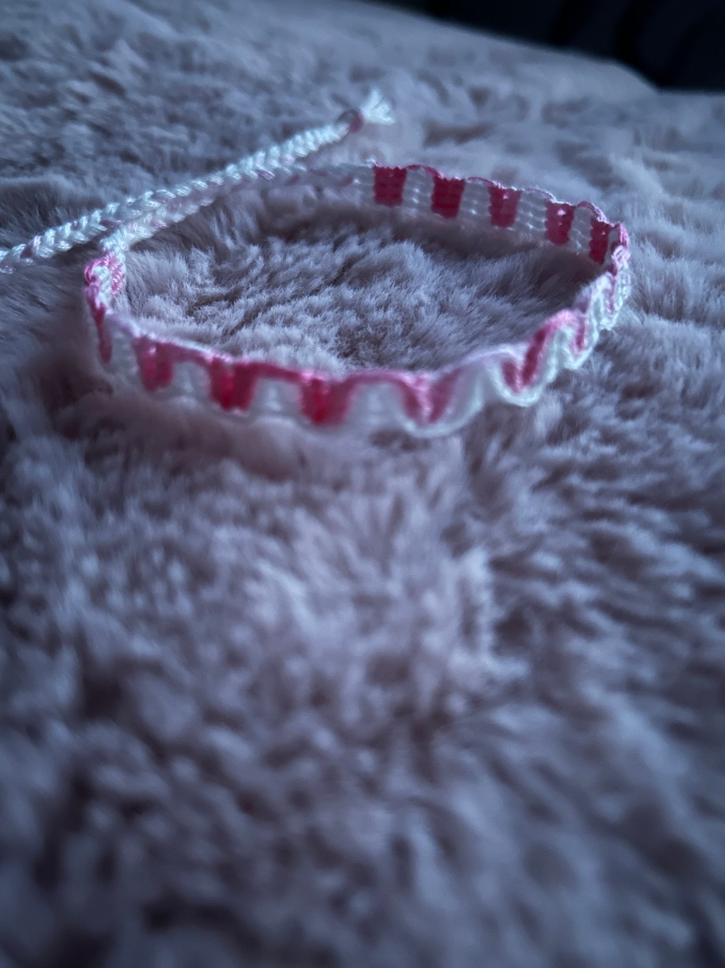 Pink ombré mini wave bracelet