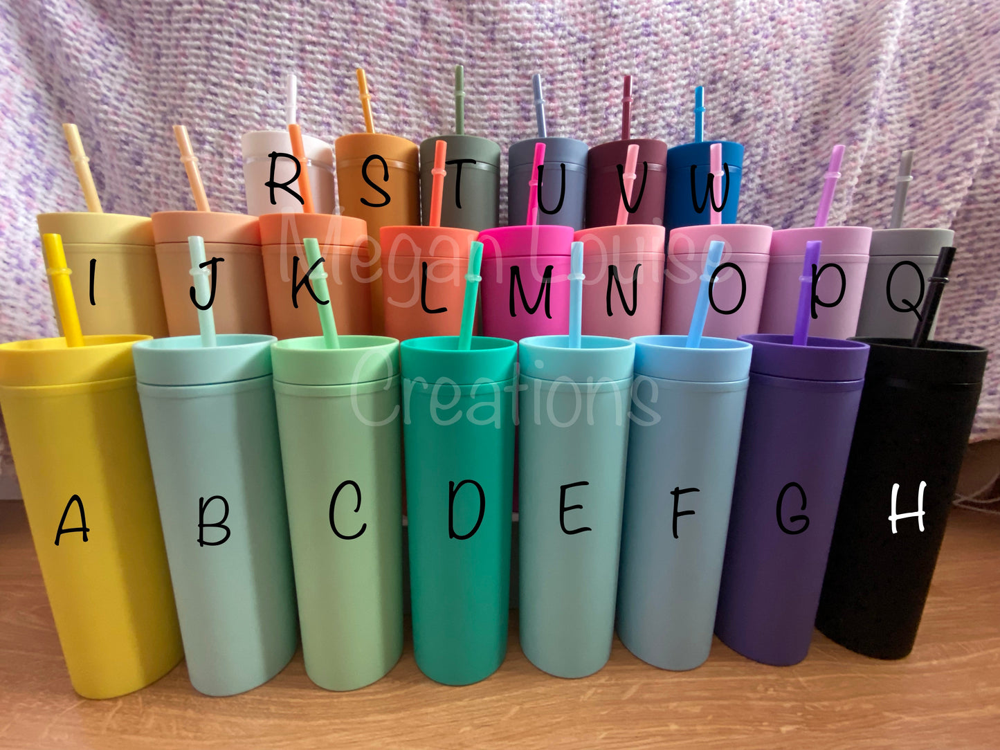 Personalised teacher skinny tumblers