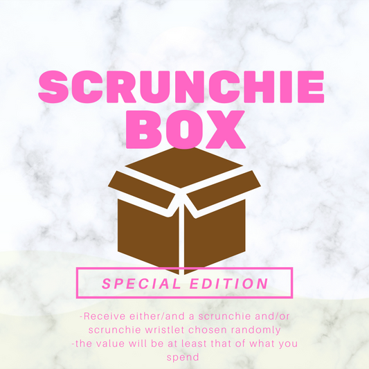 Scrunchie lucky dip box