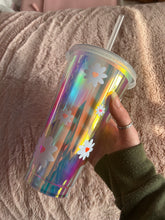 Load image into Gallery viewer, Floral heart holographic cold cup
