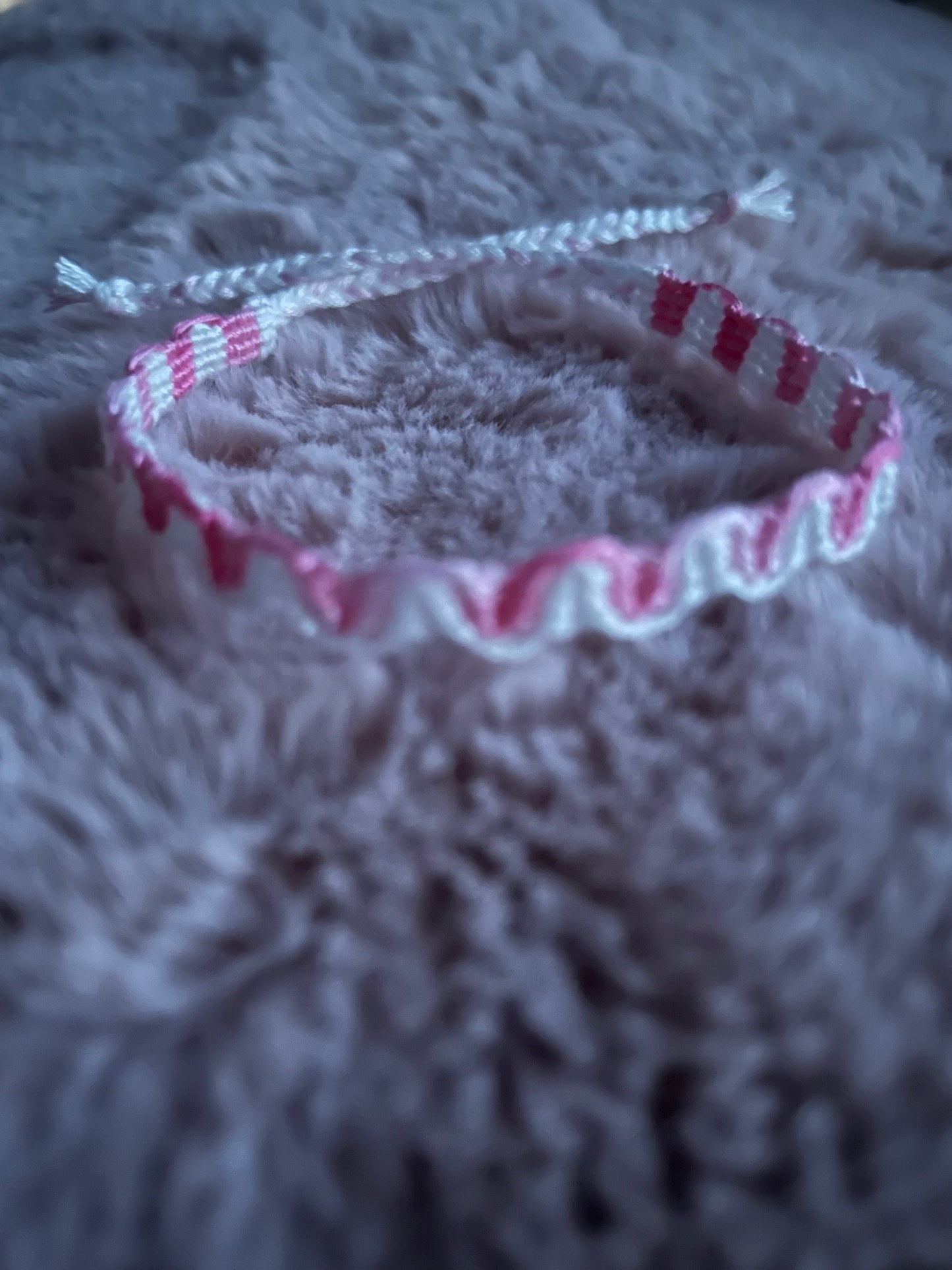 Pink ombré mini wave bracelet
