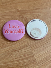 Load image into Gallery viewer, Love yourself pocket mirror
